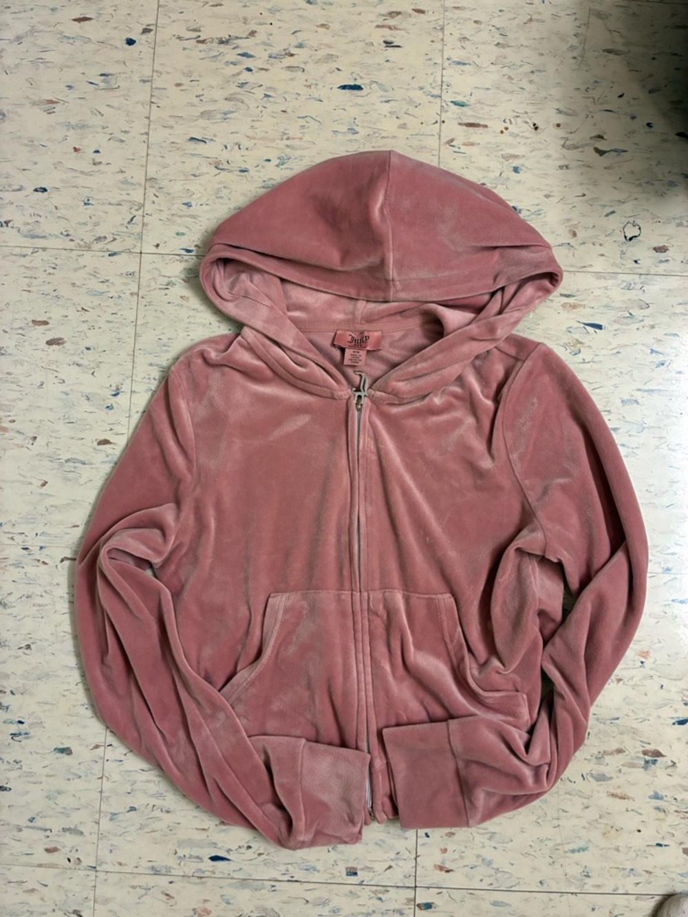 Juicy couture Zip-Up Hoodie in Dusty Rose